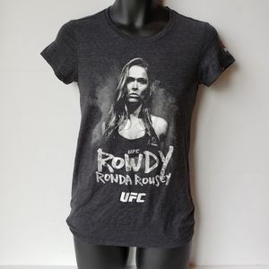 Reebok UFC Rowdy Ronda Rousey tee Women Sz Medium